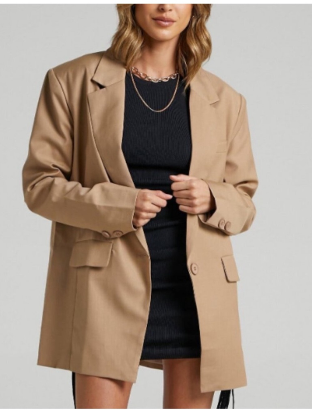 Lioness NWT Welcome to the Jungle Blazer Tan Size L